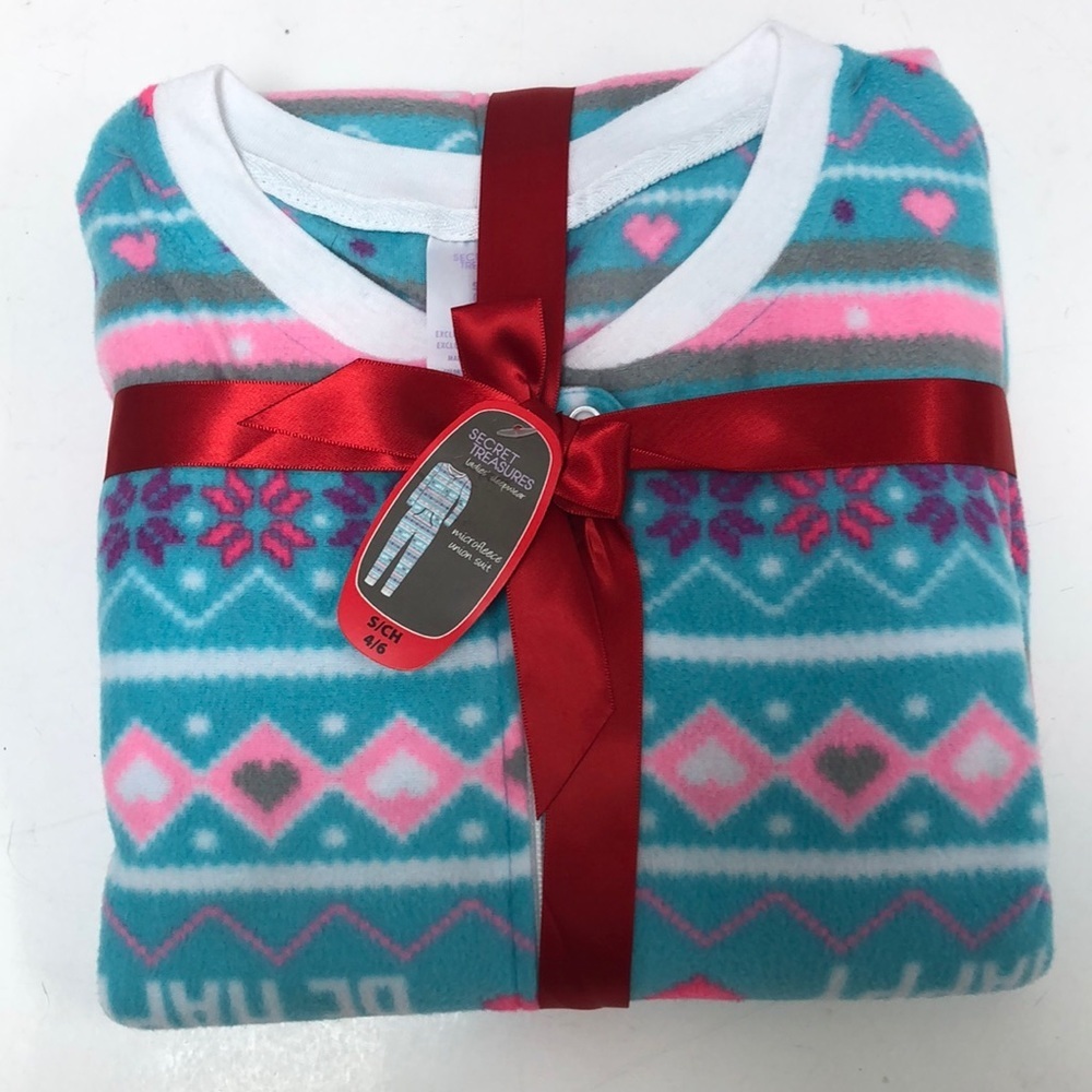 Secret Treasures one piece v micro fleece pajama